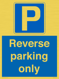Reverse parking only